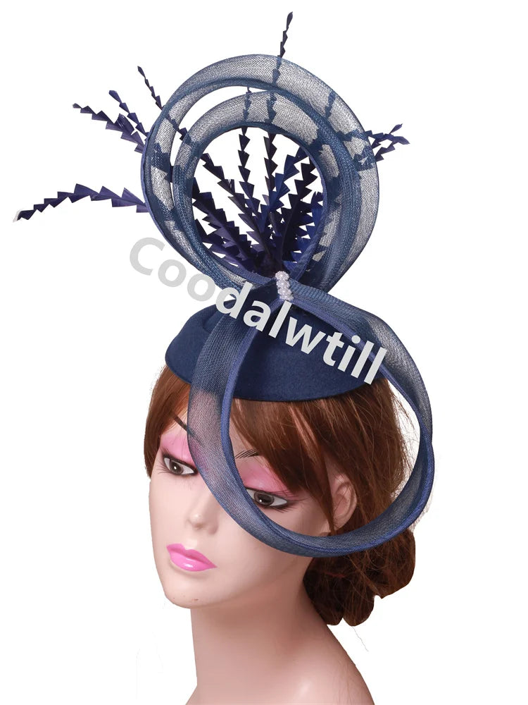 Pillbox Cap Fascinator with Veil | Elegant Church, Cocktail & Bridal Hat