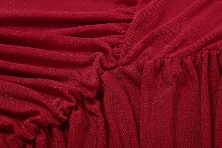 Weird Puss Autumn New Style Maxi Dress Women Turtleneck Full Sleeve Backless Skinny Stretch  Prom Party Ruched Elegant Vestidos