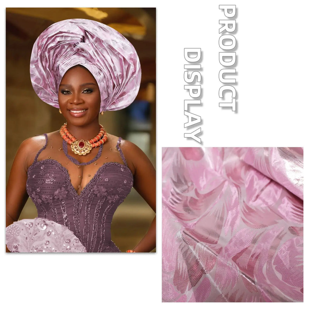 African Autogele Gele Headtie | Ready-to-Wear Women's Turban Cap for Weddings & Parties | AvantBah