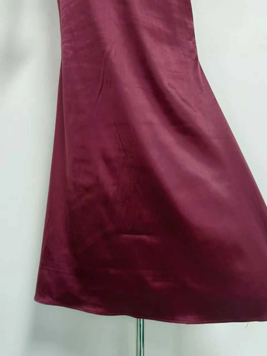 VGH Formal Feather Cape Sleeve Maxi Dress for Women O Neck Spaghetti Strap Floor Length Long Evening Prom Cocktail Party Gown