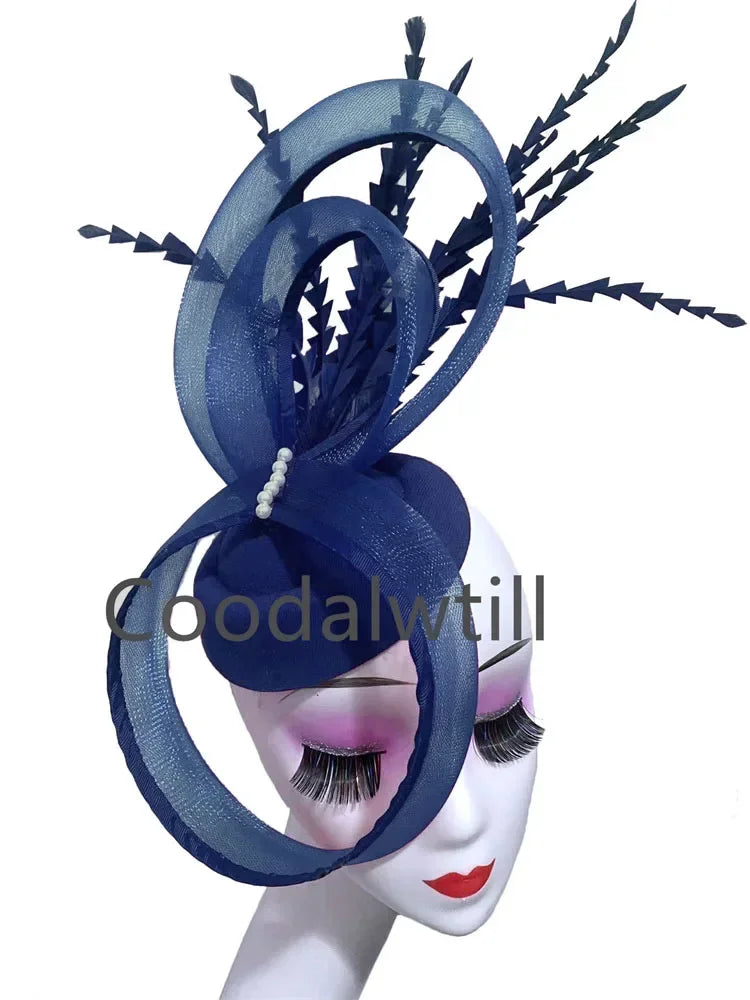 Vintage Feather Pillbox Fascinator | Elegant Occasion Headpiece