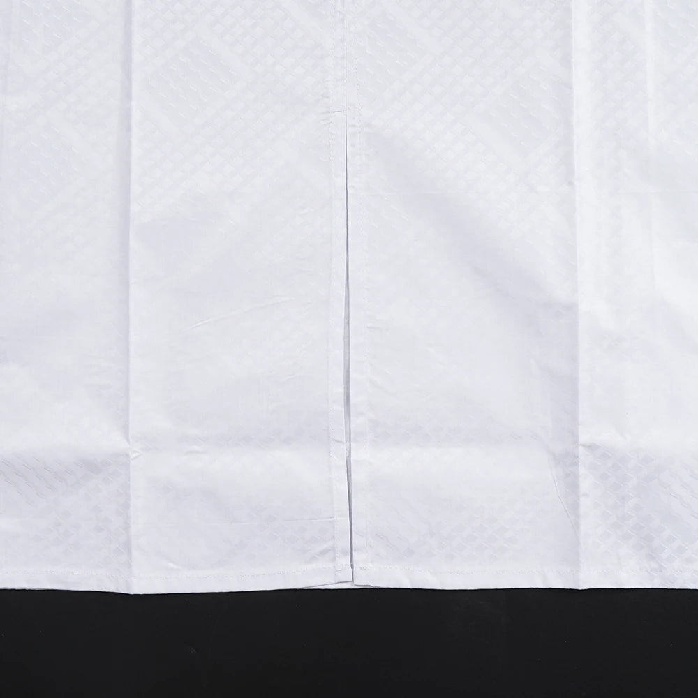 H&D African Clothing For Man Traditional Agbada Sets 3PCS Thobe Pant White Bazin Riche Embroidery Suits Wedding Party Plus Size