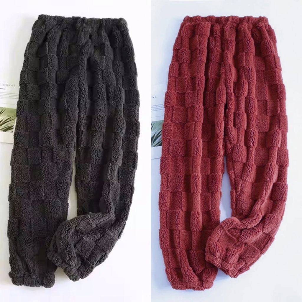 Ensemble pyjama écossais pour femme | Haut pull & pantalon de nuit à taille élastique…