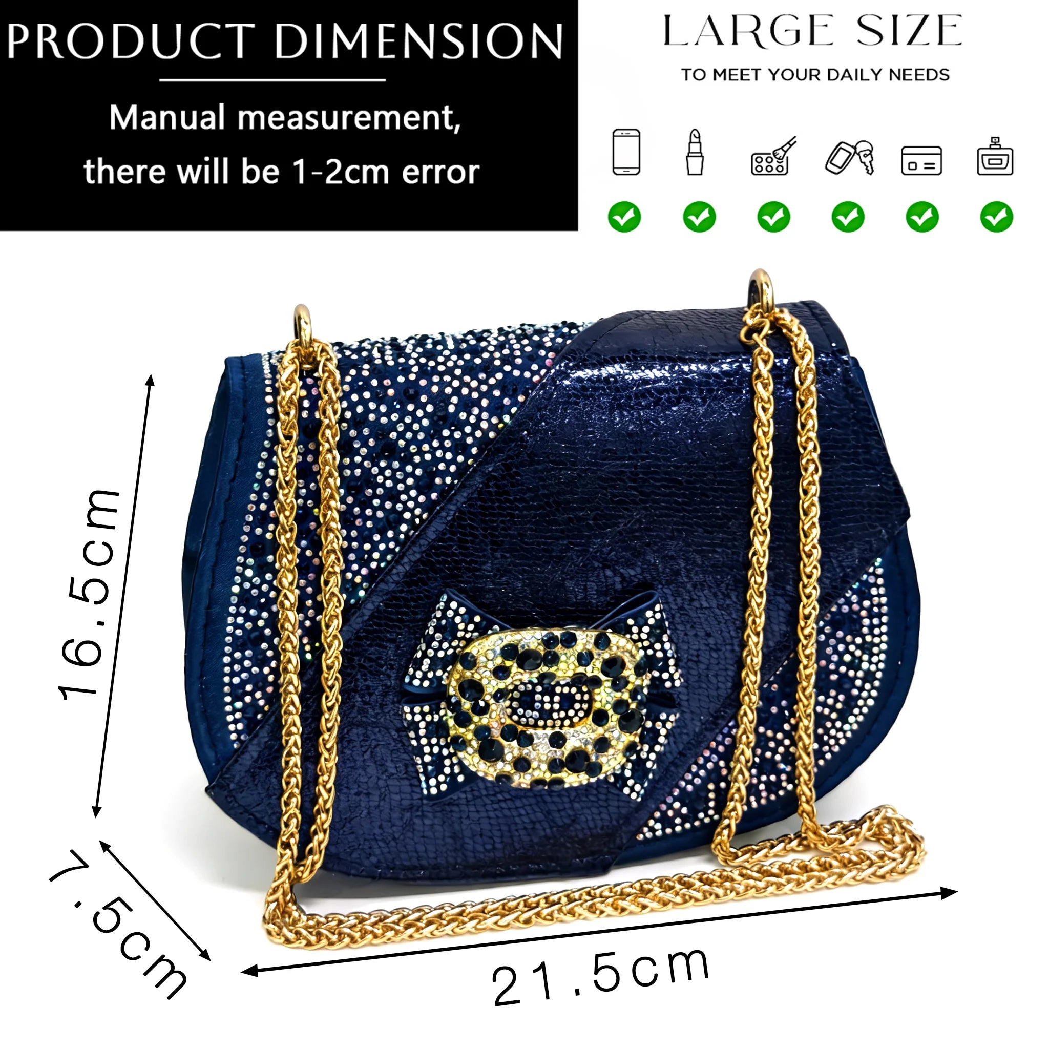 Women Elegant Orange High Heel Shoe and Matching Bag Set with Rhinestone Accents Stylish Peep Toe Design for Party