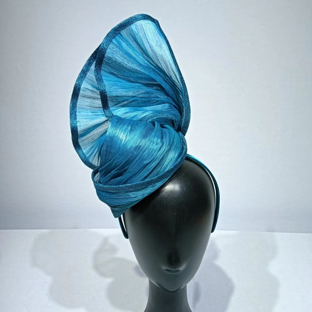 Handmade Femme Mariage Headpiece Fascinator Hat Women Formal Wedding Church Event Tea Millinery Cap Feather Kentucky Derby Race
