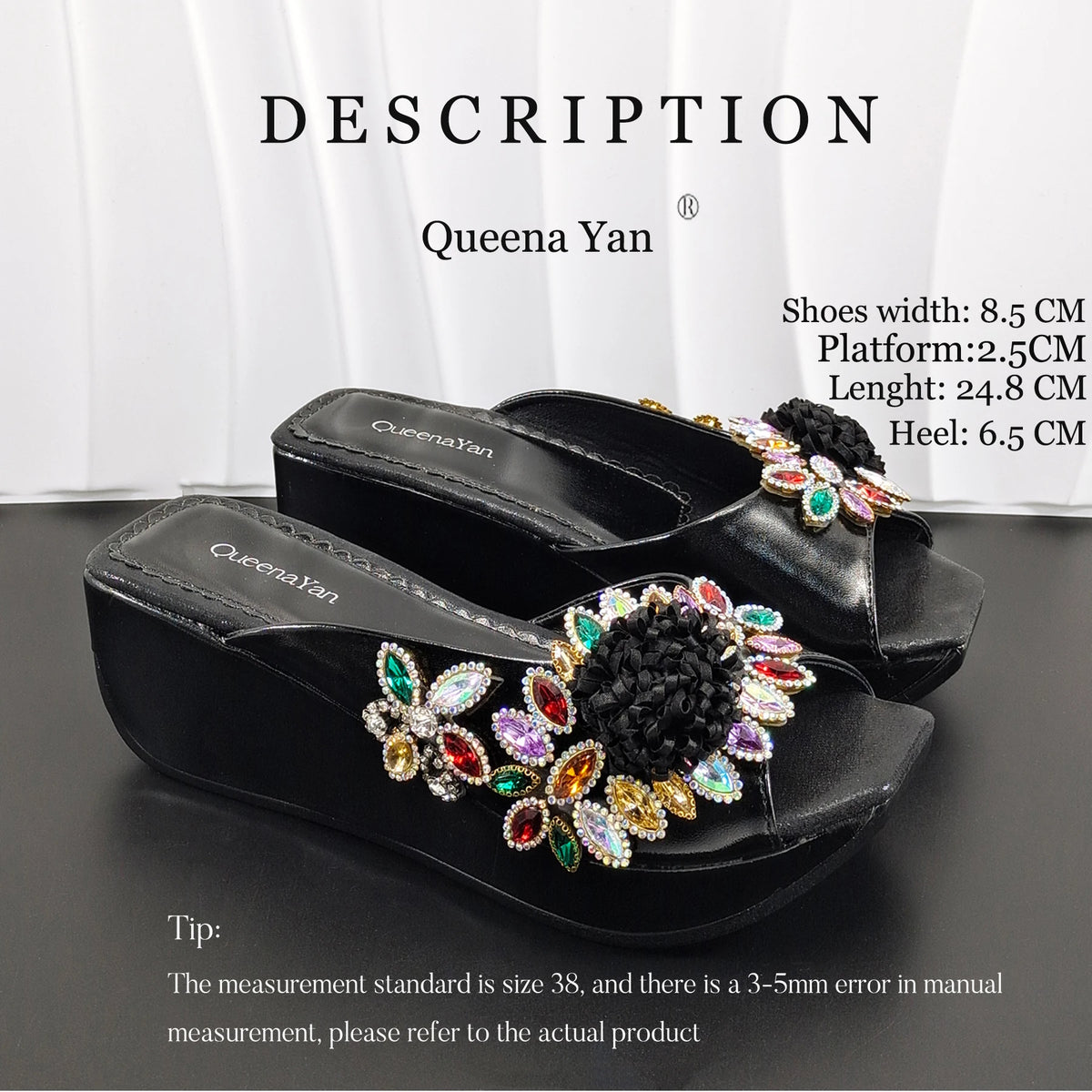 Newest Italian Design Special Synthetic Fabrics Women's Wedge heel Matching Shoe and Bag Set High Heel for Weddings and Parties