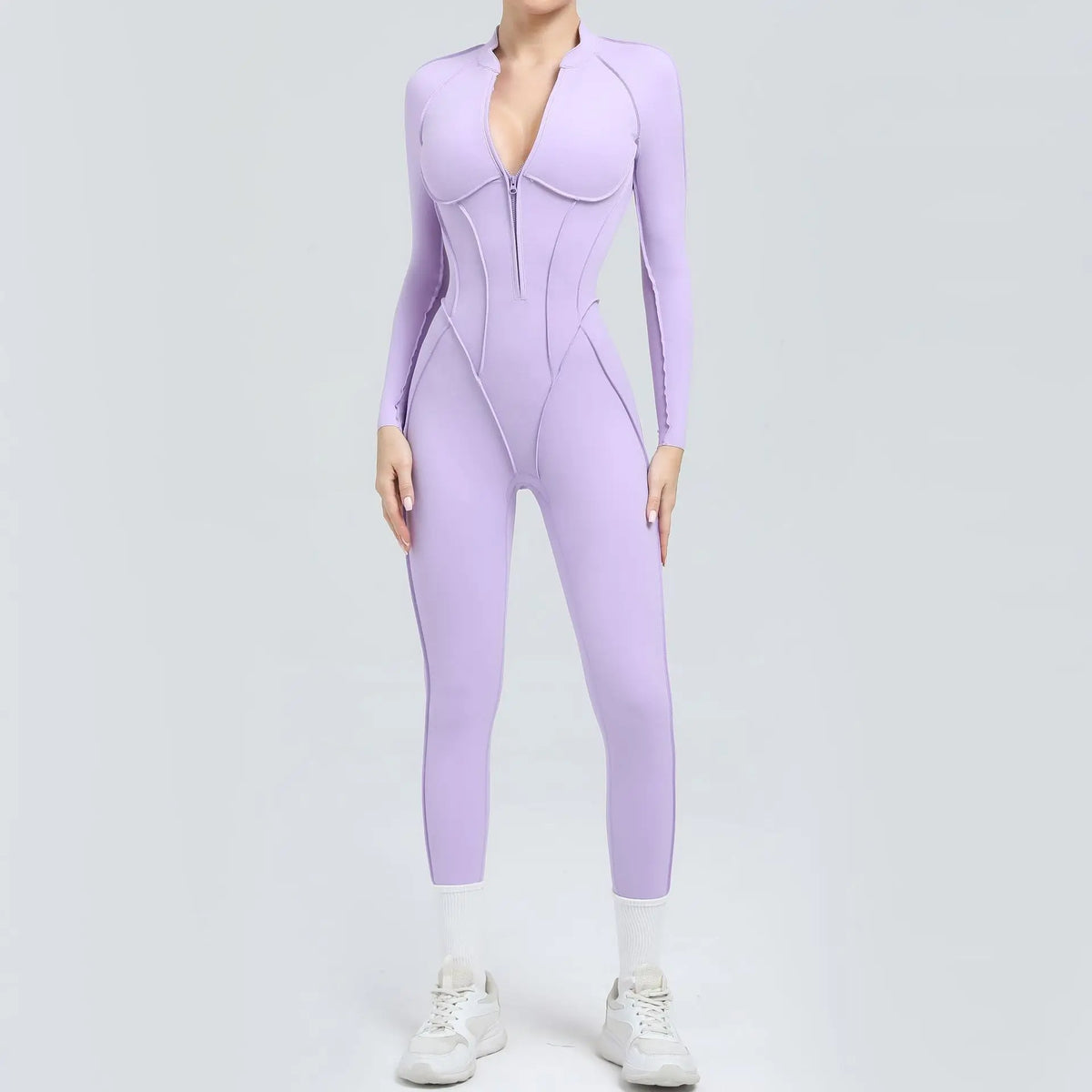 Women’s Sleeveless Yoga Jumpsuit with Open-Back Detail