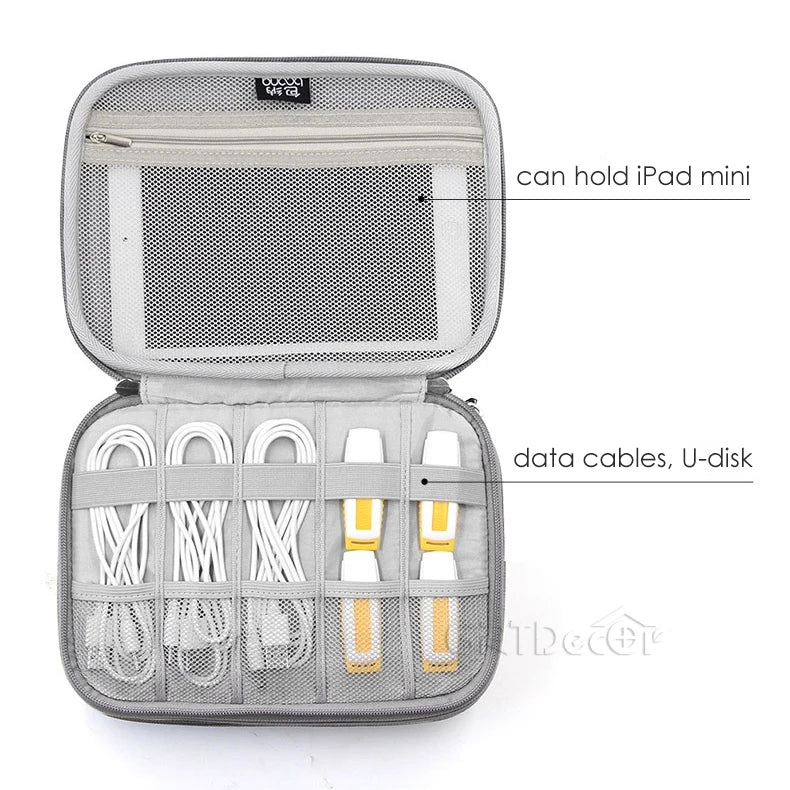 Sac de rangement HardDigital | Organiseur de voyage pour câbles, chargeurs et écouteurs | HotTrendyPicks