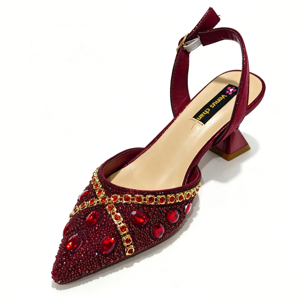 New Italian Design Blue Rhinestone High Heel Shoes & Bag Set Elegant Pointed-Toe For Women Wedding Party Evening Occasions