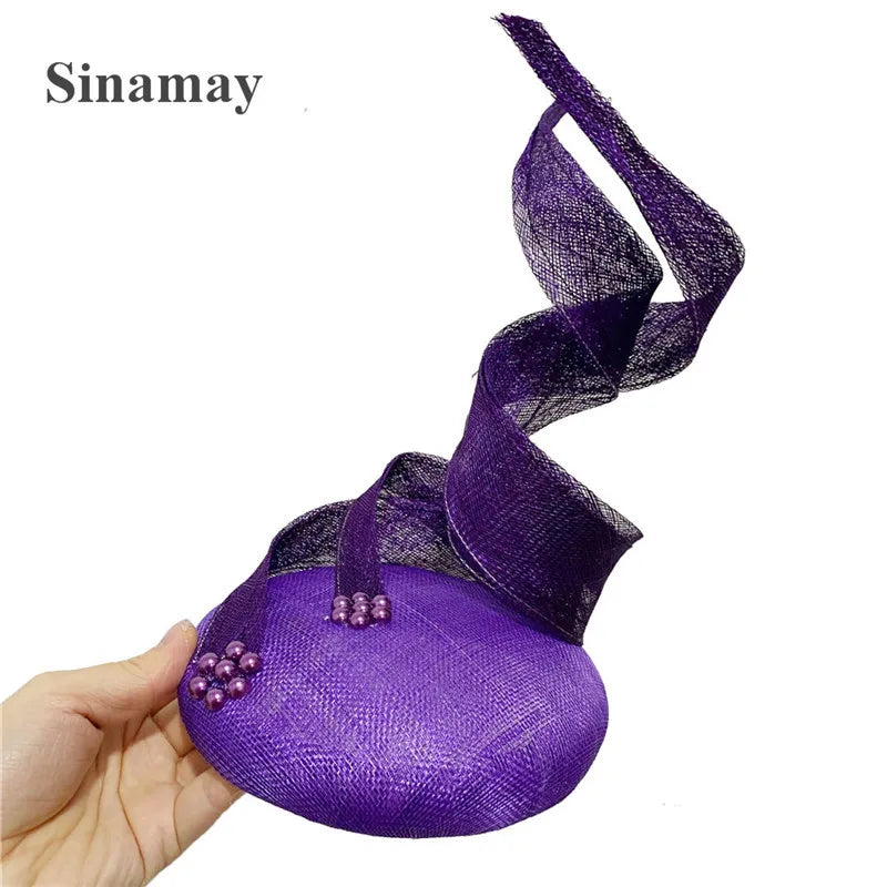 Sinamay Fascinator Hat | 4-Layer Millinery Headpiece for Occasions