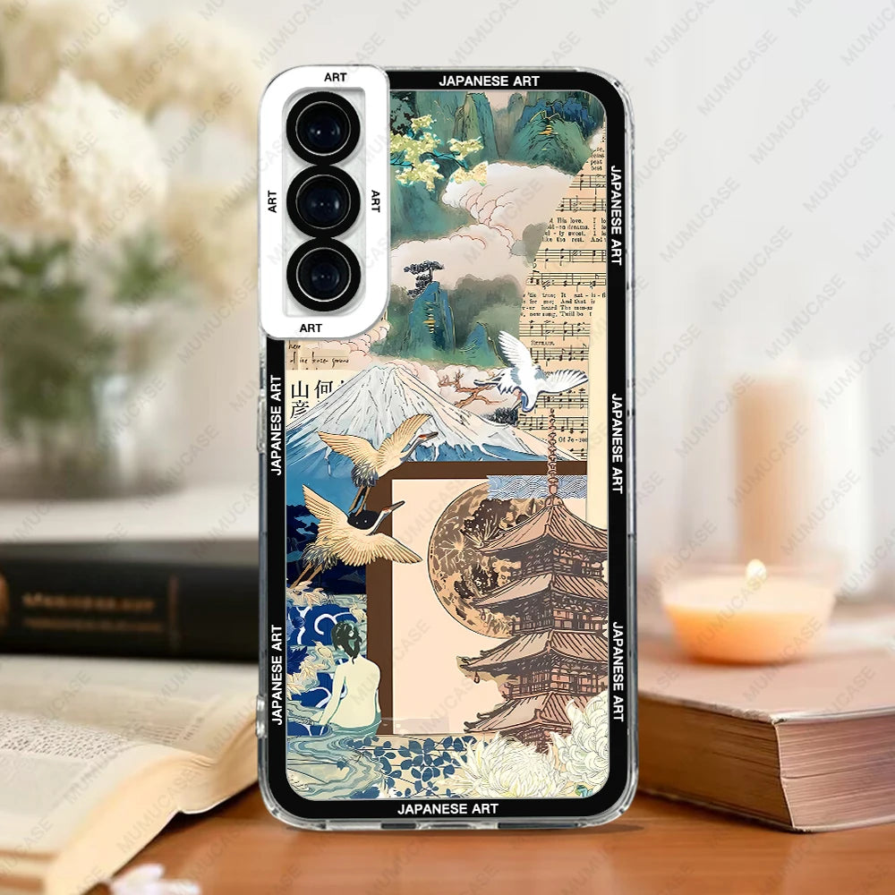 Samsung Galaxy Phone Case – Japanese Art Print TPU Cover