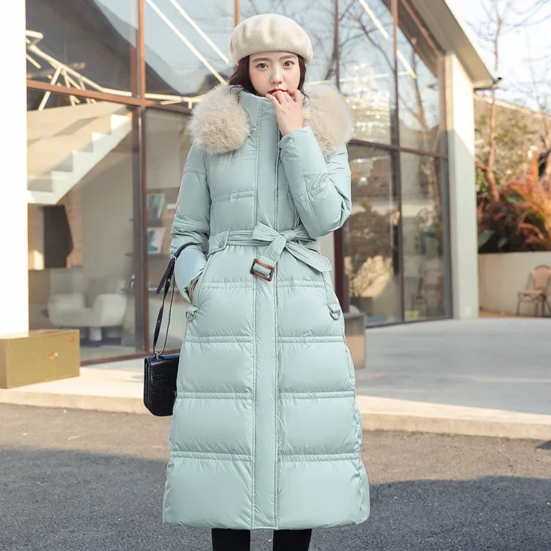 Women's Winter New Cotton-padded Jacket Long Over-the-knee Coat