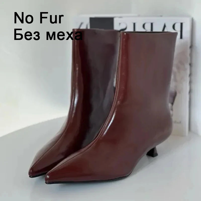 Women's Real Leather Ankle Boots