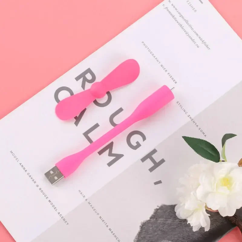 Mini Flexible USB Fan – Portable Bendable Cooling Fan for Laptop & Power Bank