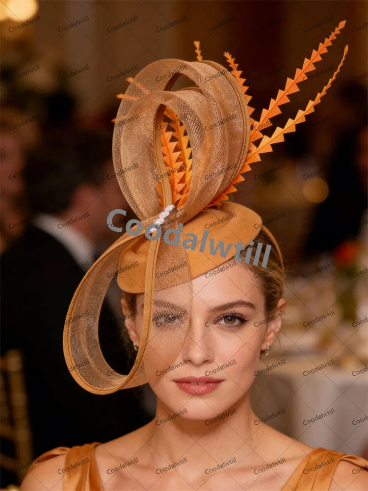 Pillbox Cap Fascinator with Veil | Elegant Church, Cocktail & Bridal Hat