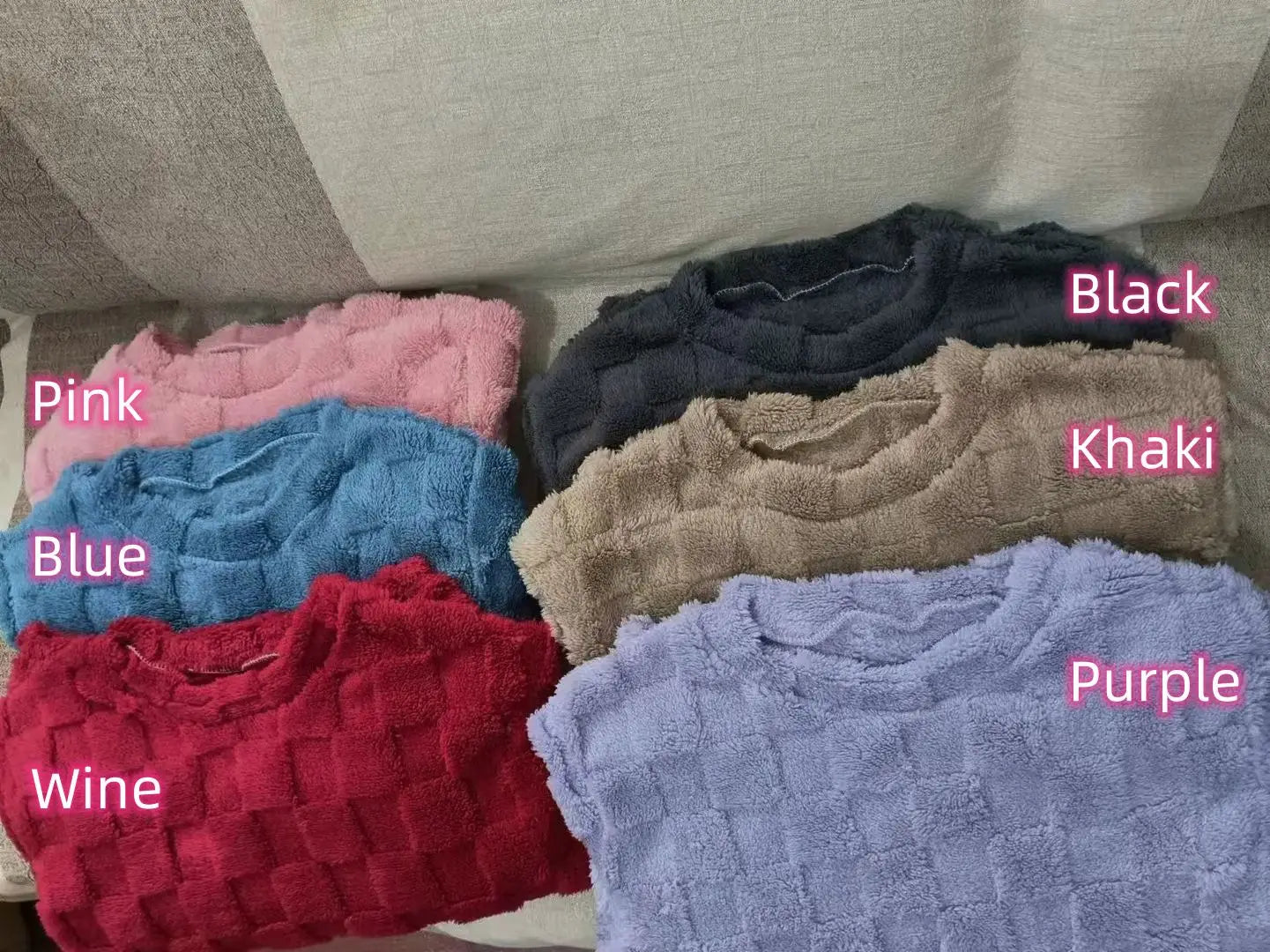 Ensemble pyjama écossais pour femme | Haut pull & pantalon de nuit à taille élastique…