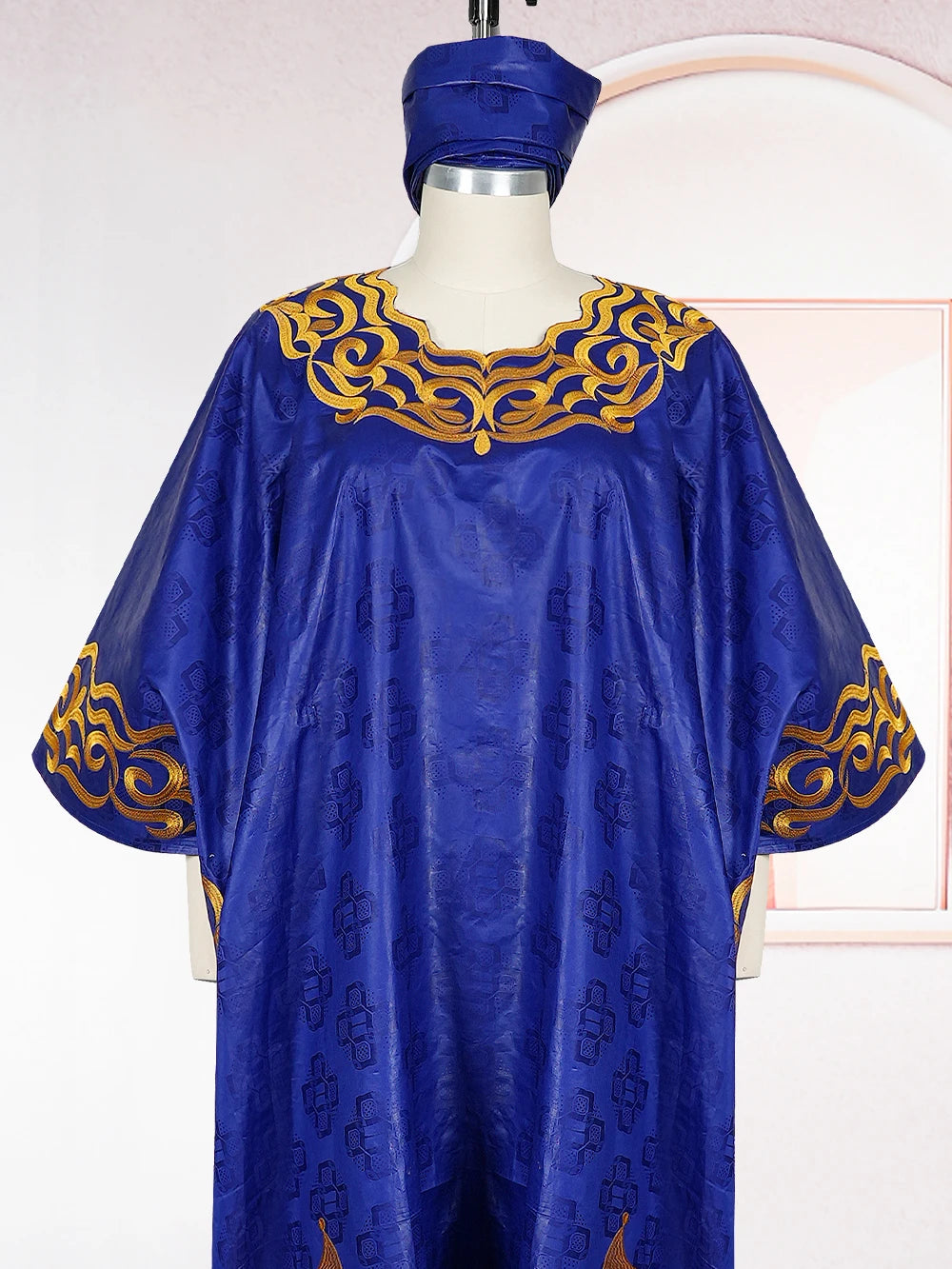 African Dresses for Women Dashiki Traditional Bazin Gown Ankara Embroidery Boubou Robe Nigeria Wedding Evening Party Dress