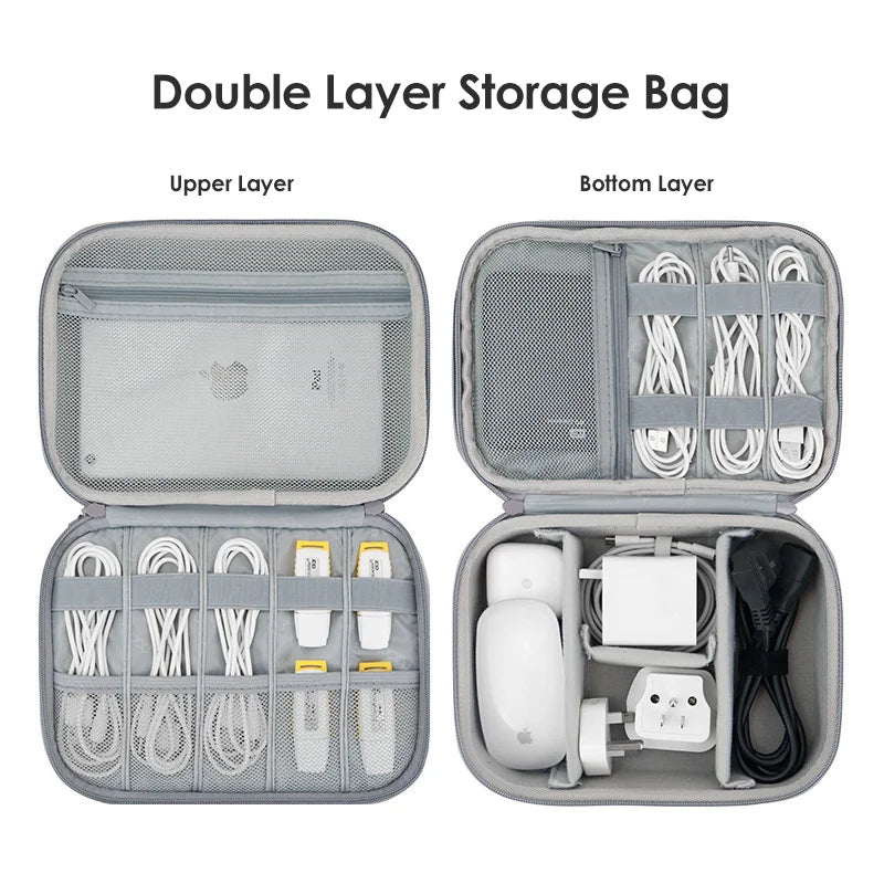 Sac de rangement HardDigital | Organiseur de voyage pour câbles, chargeurs et écouteurs | HotTrendyPicks