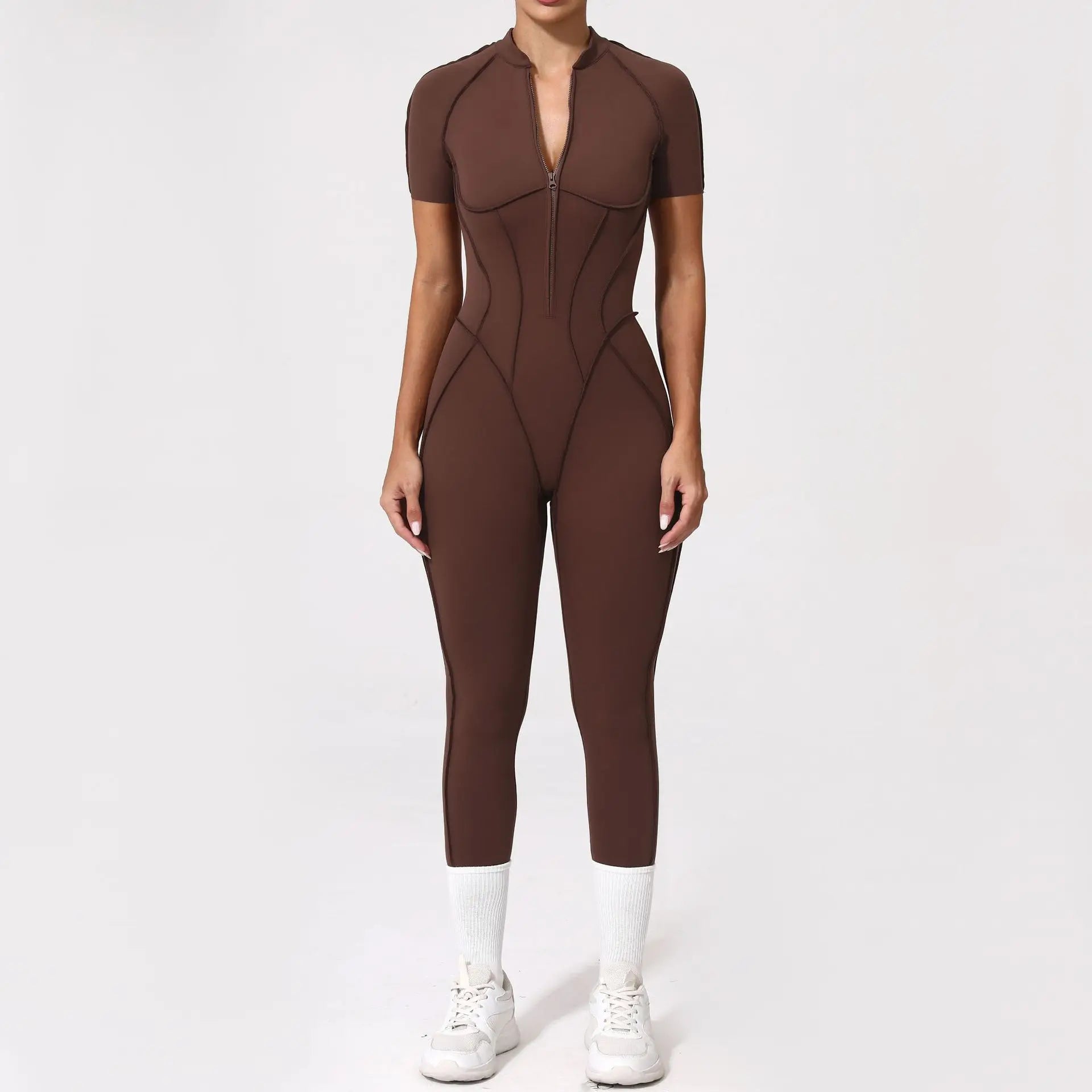 Yoga Set Sports Fitness Hollow Back Skinny Women One-Piece Jumpsuits Workout Legging Clothing Gym Bodysuit  XP83