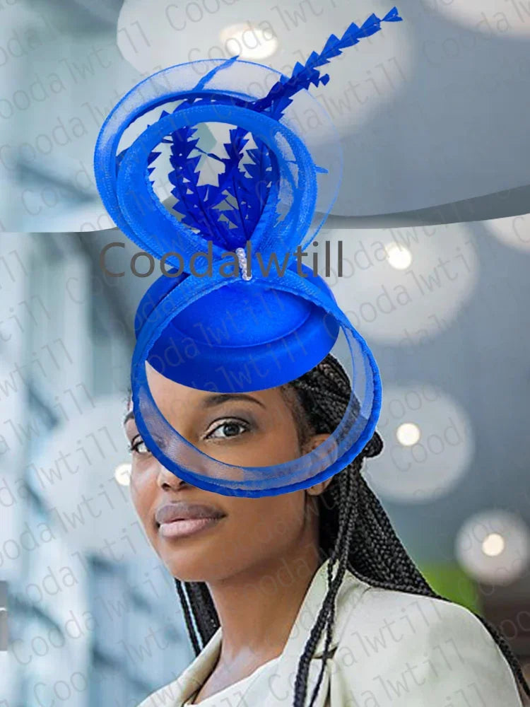 Women Cocktail Church Veils Pillbox Cap Fascinator Hat Accessories Elegant Ladies Femme Party Dinner Chapeau Cap Bride Headwear