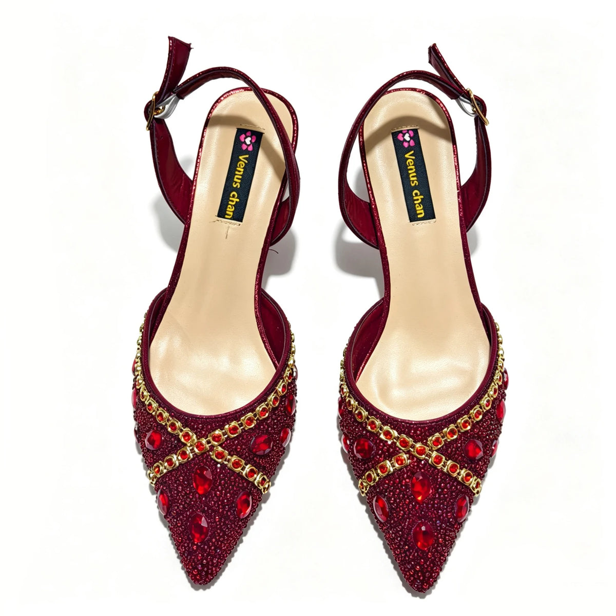 New Italian Design Blue Rhinestone High Heel Shoes & Bag Set Elegant Pointed-Toe For Women Wedding Party Evening Occasions
