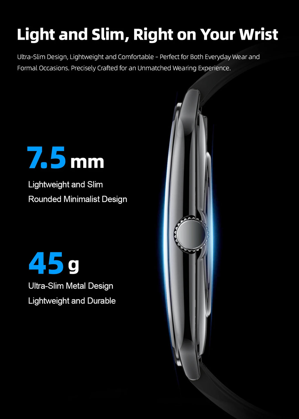 New Ultra Thin Smart Watch men 1.96" AMOLED 360*360 HD Pixel Display Always Show Time Bluetooth Call Reminder Smartwatch Ladies