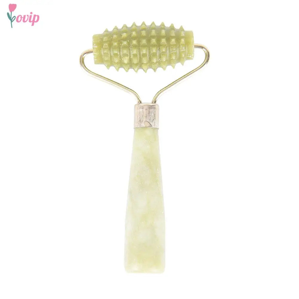 Natural Jade Facial Massage Roller | Anti-Wrinkle Face Slimming Beauty Tool | HotTrendyPicks