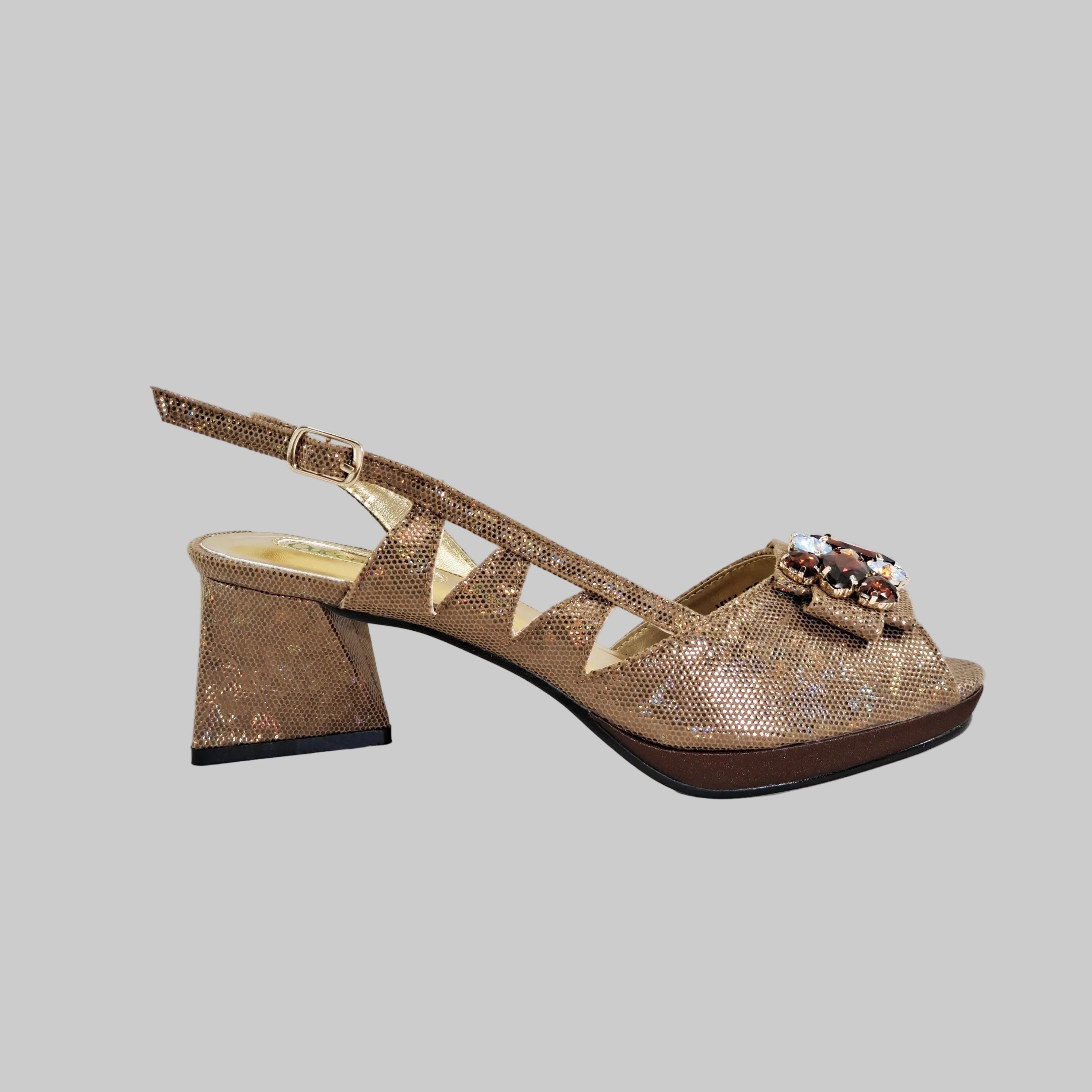 New-Season Peep Toe Ladies Elegant Coral Color Diamond-Embellished High Heels Italian-Designed Shoe and Handbag Set