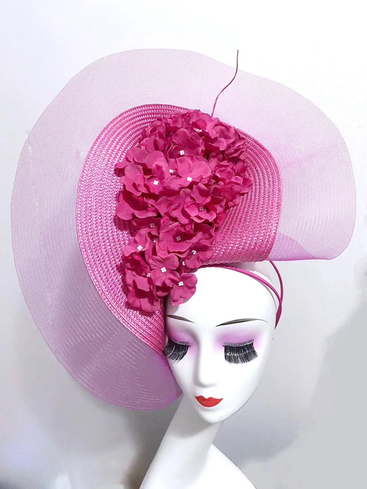 Flower Pillbox Fascinator Hat | Elegant Wedding & Derby Headpiece