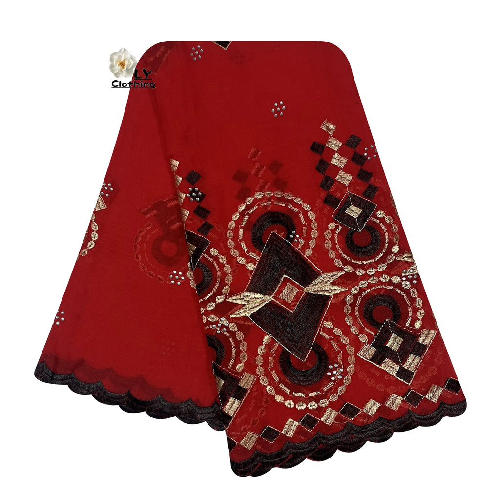 Embroidered Sequin Hijab Shawl - Premium Cotton Pashmina