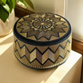 Men's Muslim Embroidery Cap | Islamic Gold Turban Bonnet | Eid Ramadan Prayer Hat
