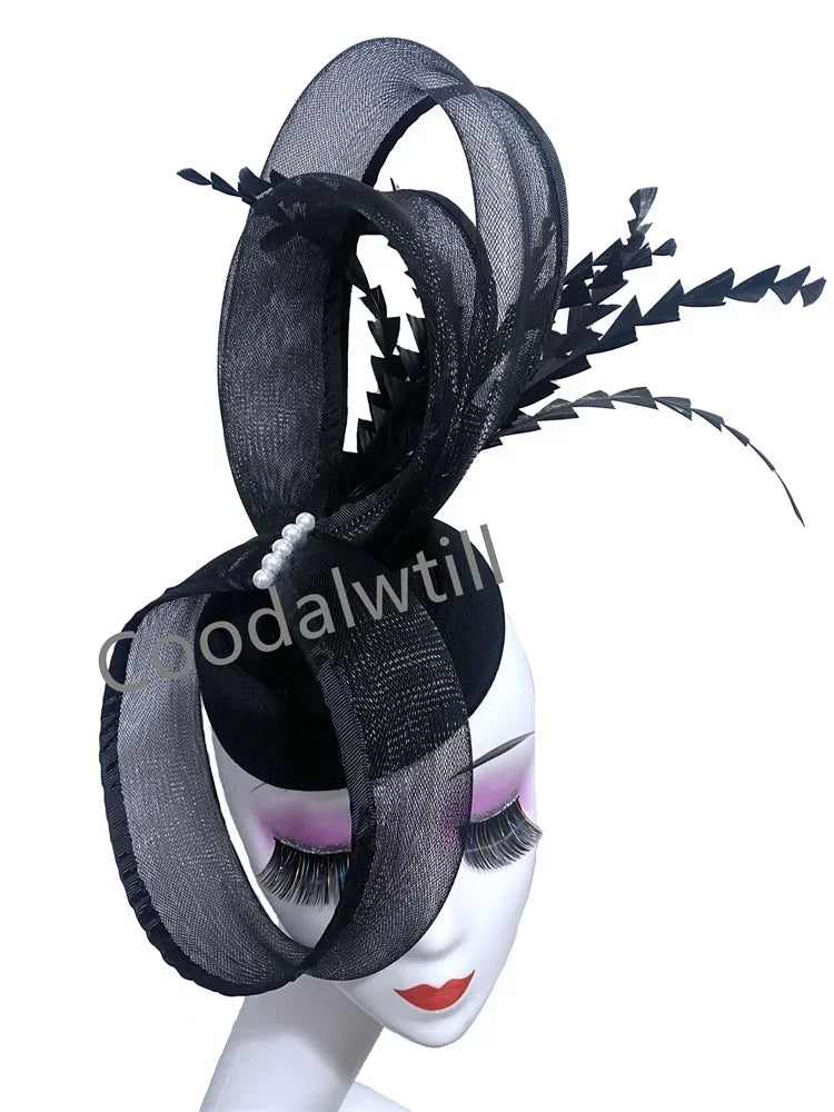 Vintage Feather Pillbox Fascinator | Elegant Occasion Headpiece