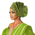 Pre-Made African Diamond Auto Gele | Nigerian Wedding Headtie Turban Cap & Head Wrap | AvantBah