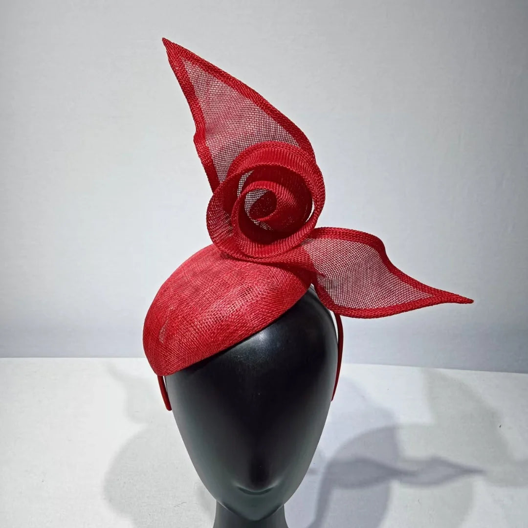 Handmade Femme Mariage Headpiece Fascinator Hat Women Formal Wedding Church Event Tea Millinery Cap Feather Kentucky Derby Race