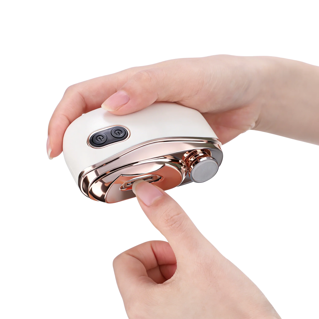 Automatic Electric Nail Clipper, 2 in 1 Auto Fingernail Cutter & Polishing Grinder for Baby Senior Adults, 2-Speed Nail Trimmer