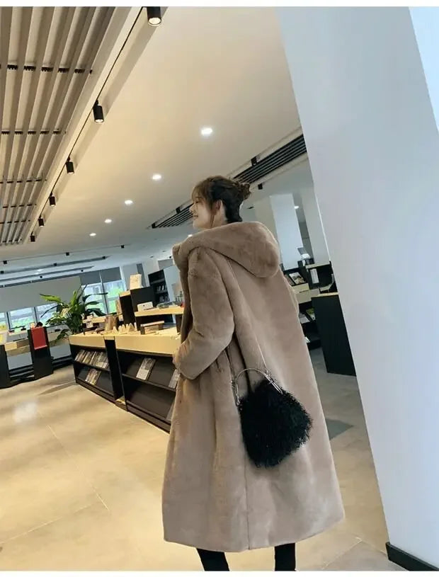 Women's Faux Fur Maxi Thick Autumn Luxury Winter Coat