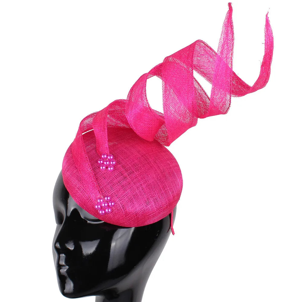 Sinamay Fascinator Hat | 4-Layer Millinery Headpiece for Occasions