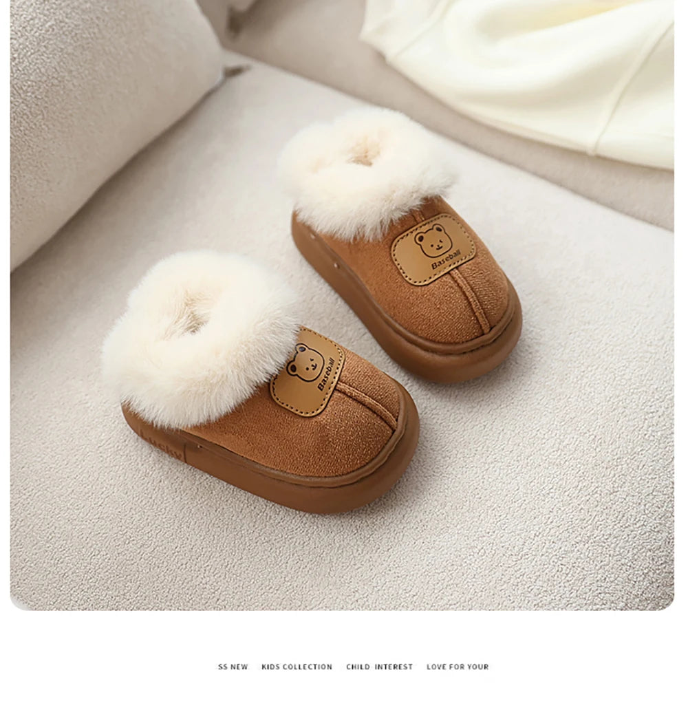 Toddler Snow Boots | Faux Fur Warm Slip-On with Anti-Slip Sole (1–3 Years)