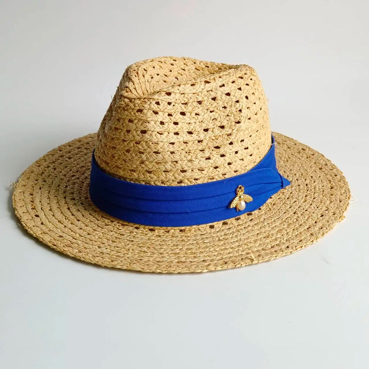 Women's Shiny Straw Sun Hat | Hepburn Style Beach Hat