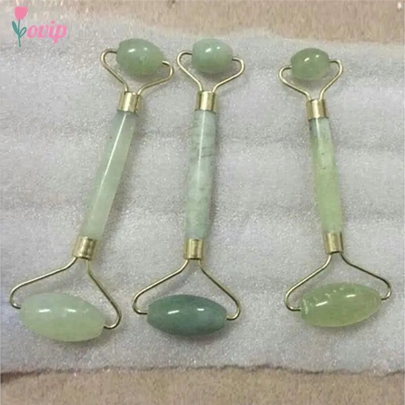Natural Jade Facial Massage Roller | Anti-Wrinkle Face Slimming Beauty Tool | HotTrendyPicks