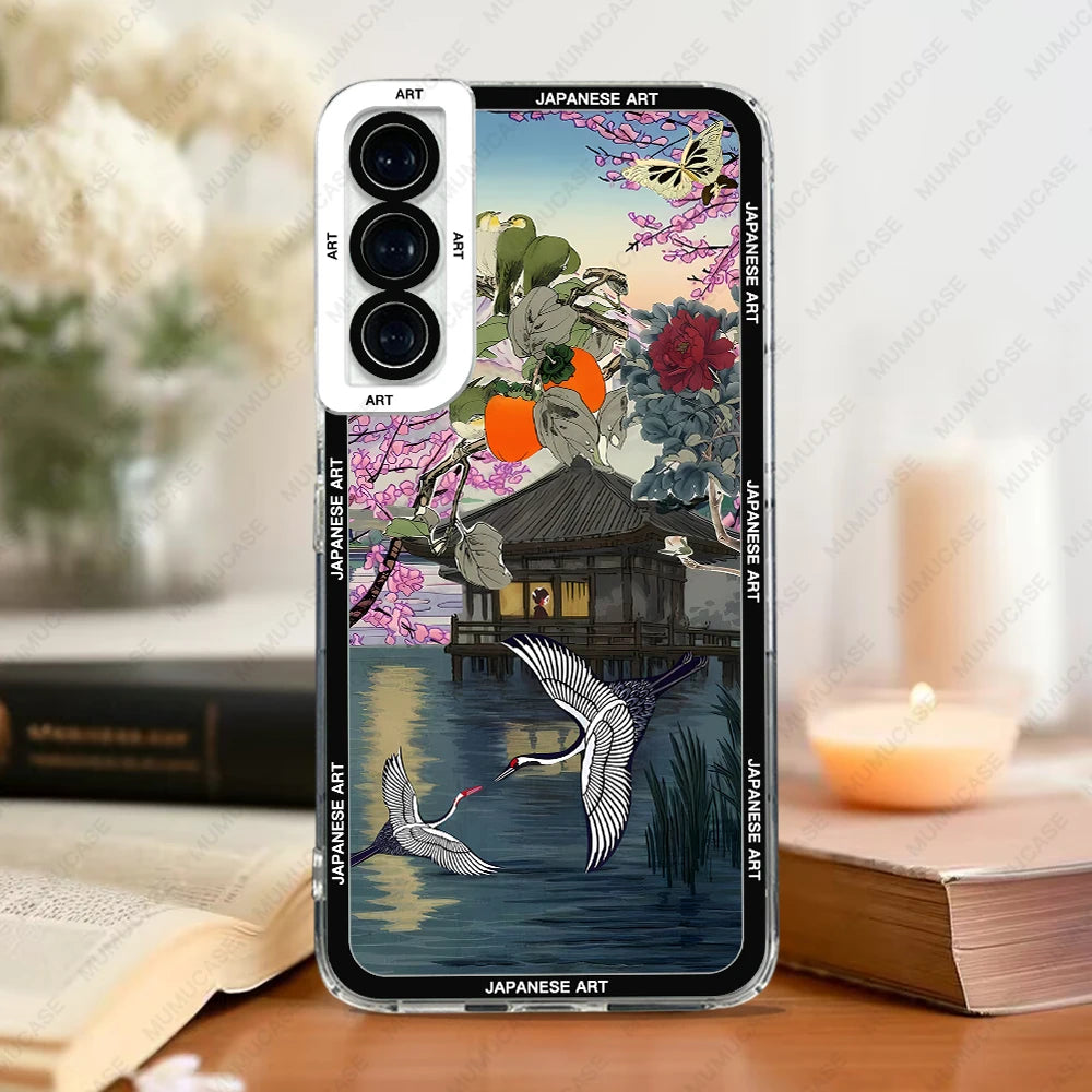 Samsung Galaxy Phone Case – Japanese Art Print TPU Cover