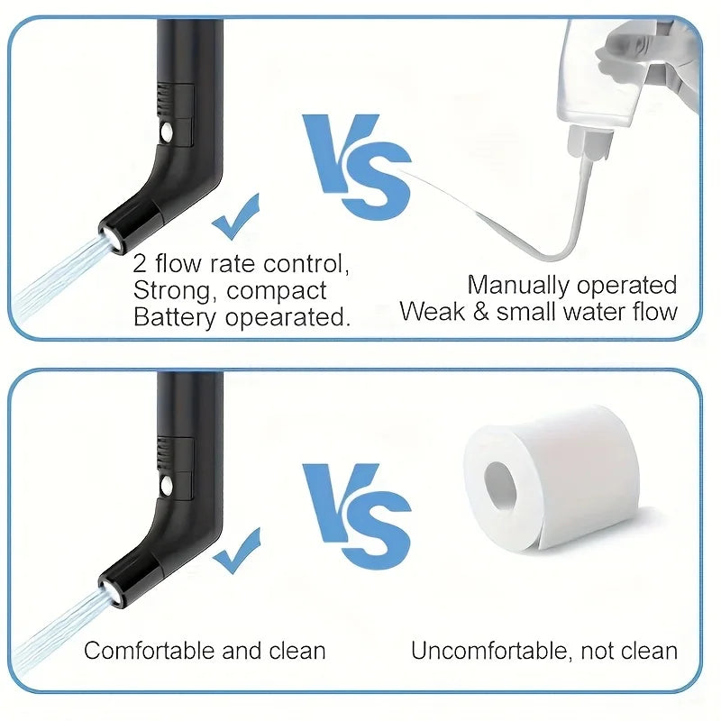 A Very Useful Portable Electric Bidet Sprayer with 2-Level Pressure Adjustment, Handheld Sprayer for Personal Hygiene - Rechargeable, with a Water Tank - Ideal for Travel, Camping, and Daily Use
