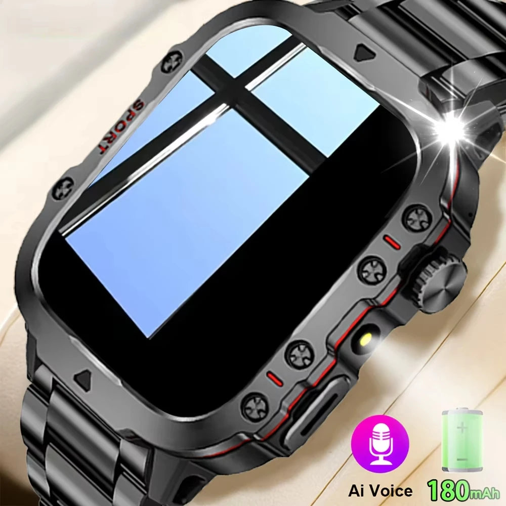 Bluetooth Smartwatch | Heart Rate Sleep Tracker | Gift for Men & Women