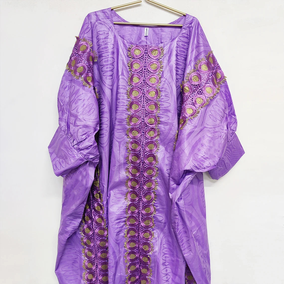 African Bazin Riche Boubou Dress — Women's Dashiki Gown for Wedding & Party