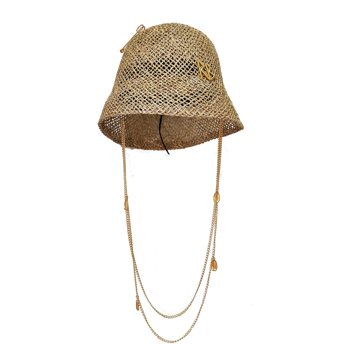 Women's Shiny Straw Sun Hat | Hepburn Style Beach Hat