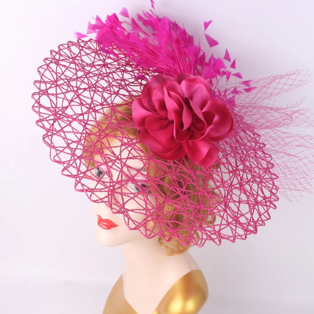 Serre-tête bibi floral – Chapeau pillbox de mariée et de cérémonie