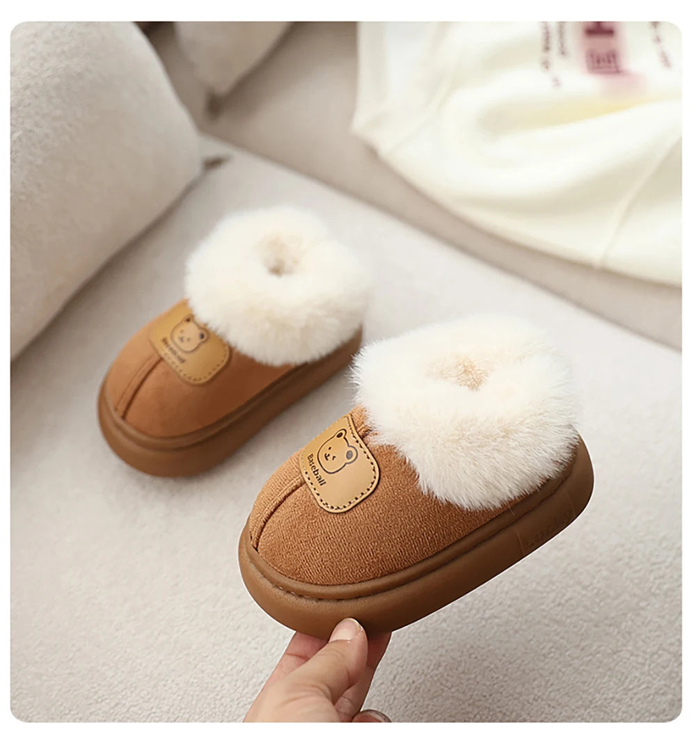 Toddler Snow Boots | Faux Fur Warm Slip-On with Anti-Slip Sole (1–3 Years)