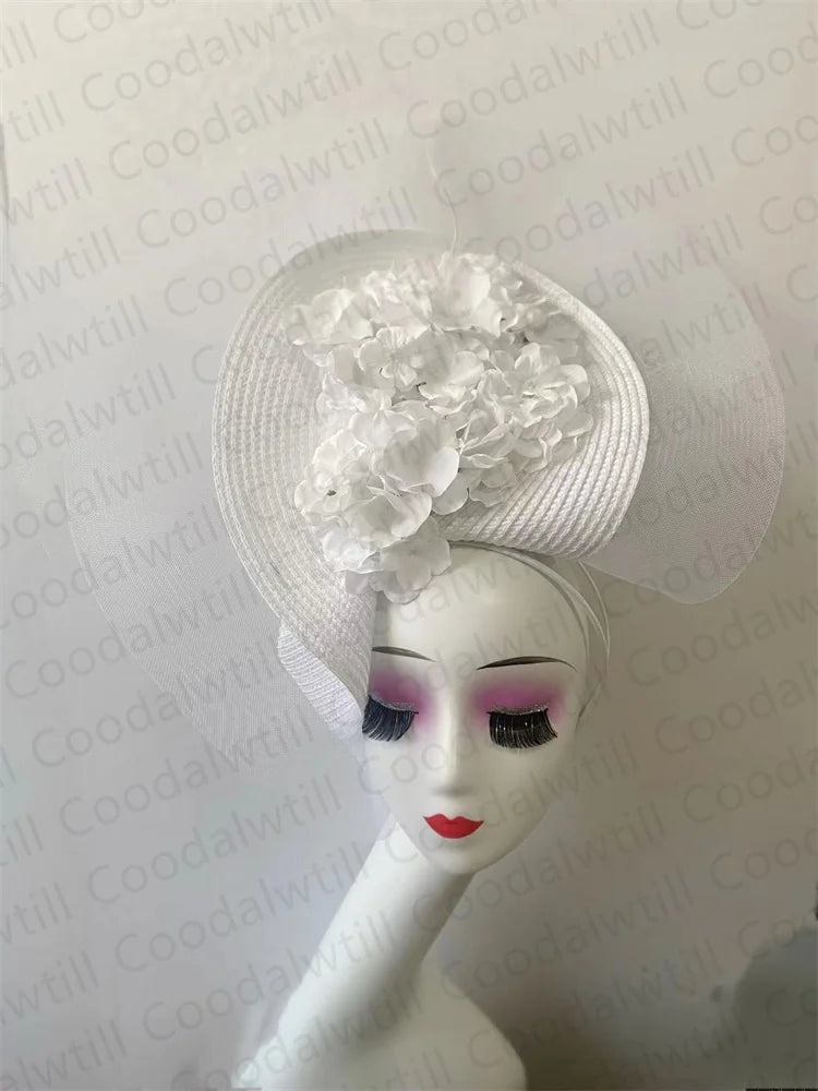 Flower Pillbox Fascinator Hat | Elegant Wedding & Derby Headpiece