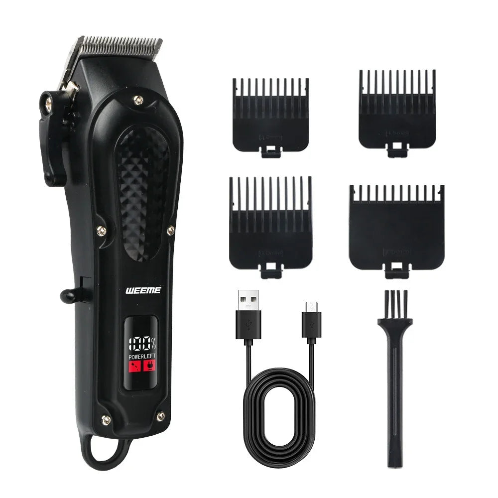 Cordless Electric Hair Cutting Machine Vintage Hair Clipper Portable Shaver Barber USB Fast Charging Hair Trimmer For Hairdresse