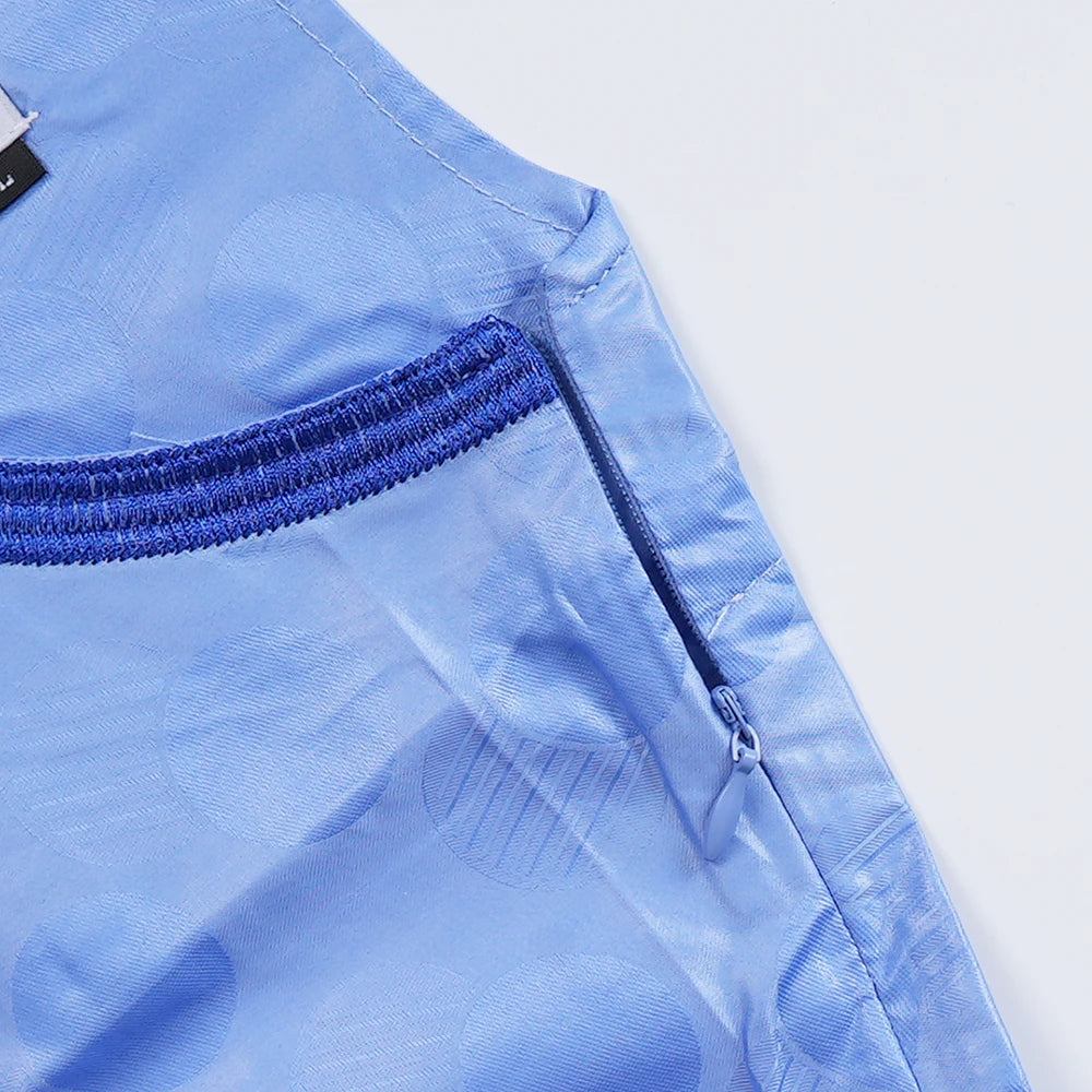 H&D 2026 African Clothing For Man Traditional Agbada Sets 3PCS Blue Thobe Pant Suits Bazin Riche Embroidery Wedding Party Dress